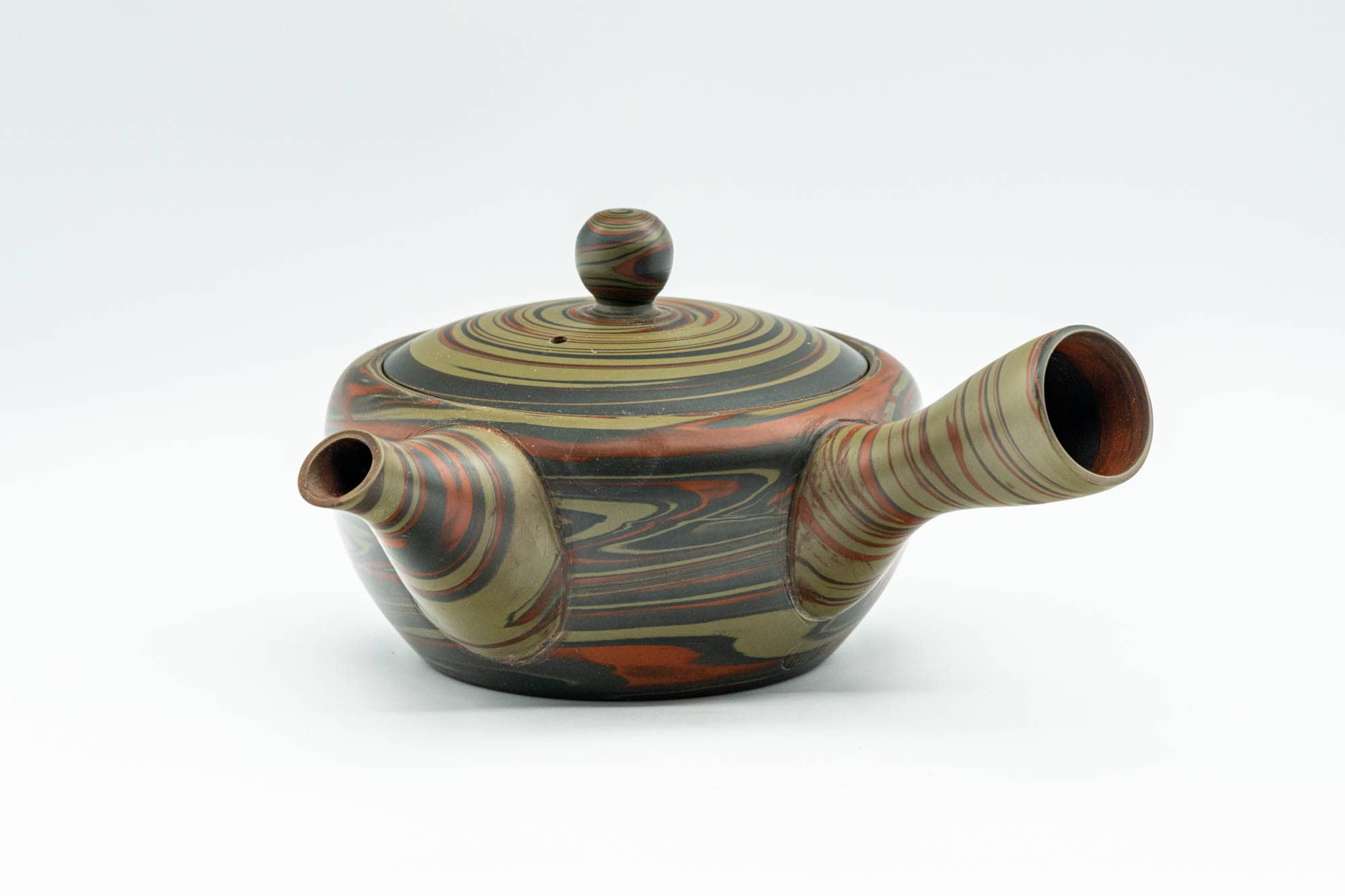 Japanese Kyusu - Nerikomi Tokoname-yaki Debeso Teapot - 250ml