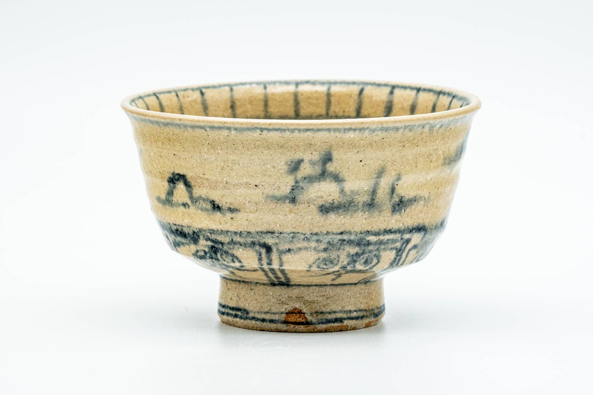Japanese Matcha Bowl - 林 Antique Landscape Vietnamese-style Chawan - 250ml