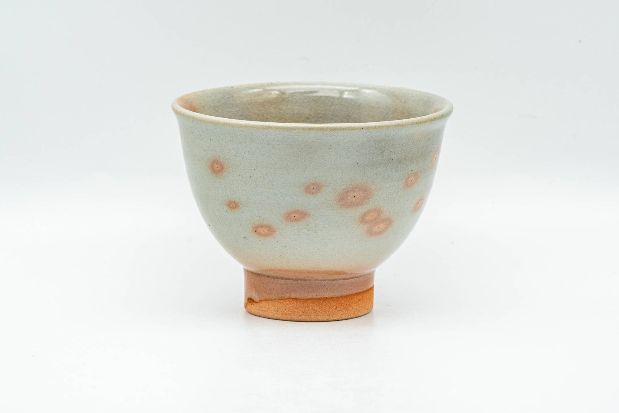 Japanese Teacup - Beige Pink Gohonte Hagi-yaki Yunomi - 130ml