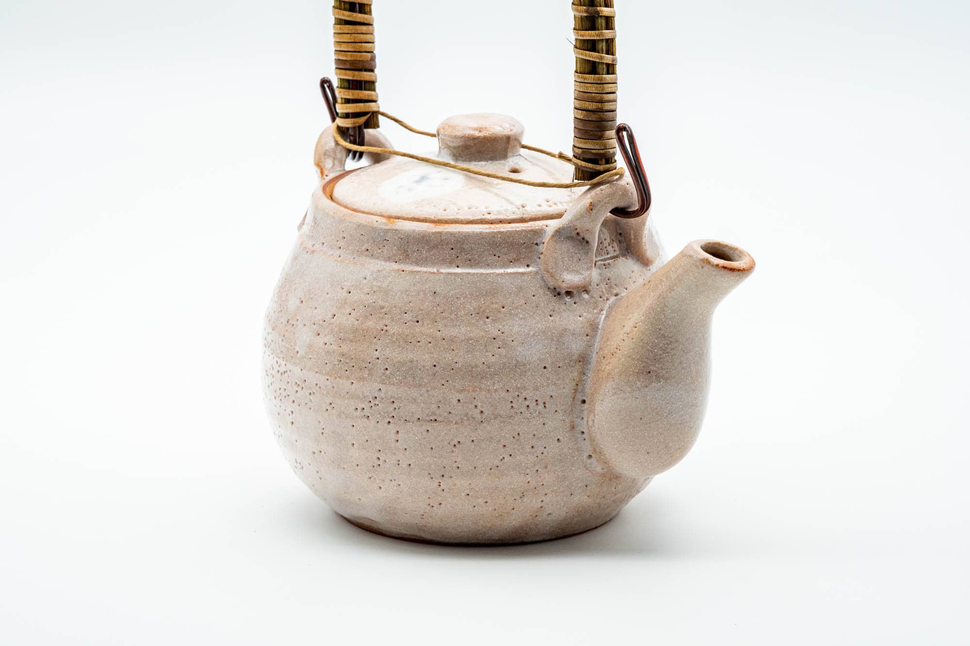 Japanese Dobin - Large Floral Pink Shino Glazed Ceramic Teapot - 750ml
