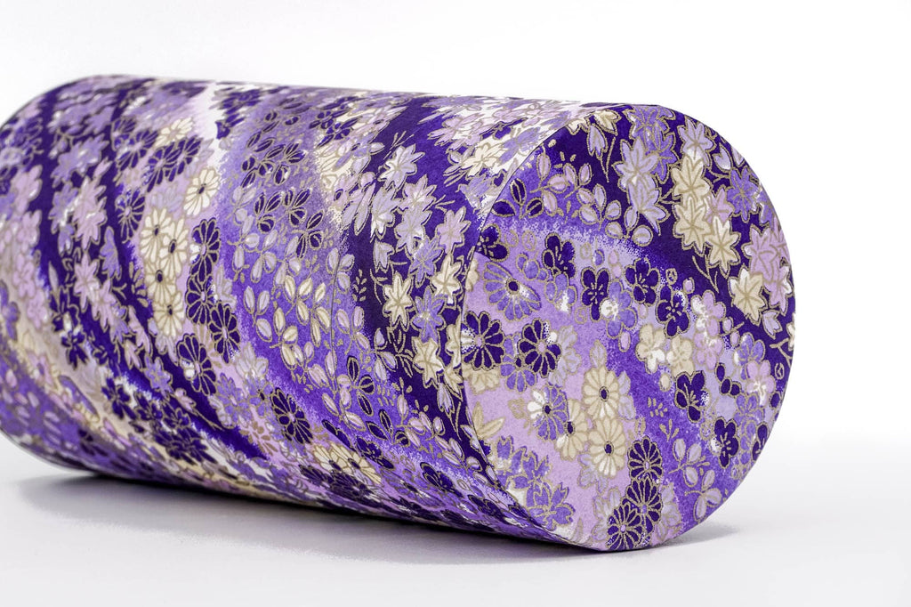 Purple Floral Washi Tea Canister - 200g