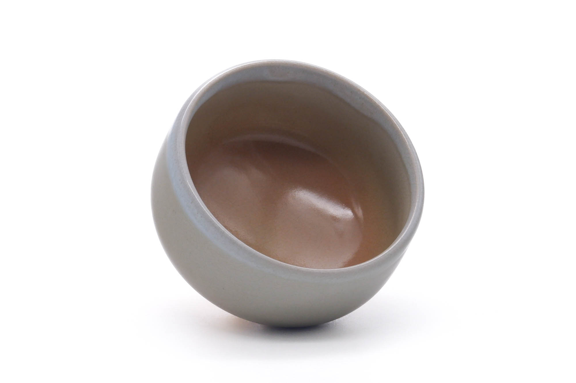 Japanese Teacup - Beige White Glazed Hagi-yaki Yunomi - 170ml