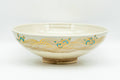 Japanese Matcha Bowl - Gold Wavy Kyo-yaki Summer Chawan - 150ml