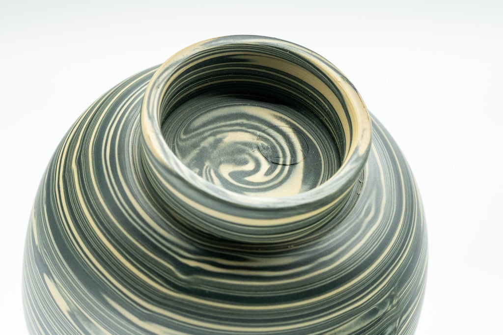 Japanese Teacup - Green, Yellow, and White Nerikomi Tokoname-yaki Yunomi - 100ml