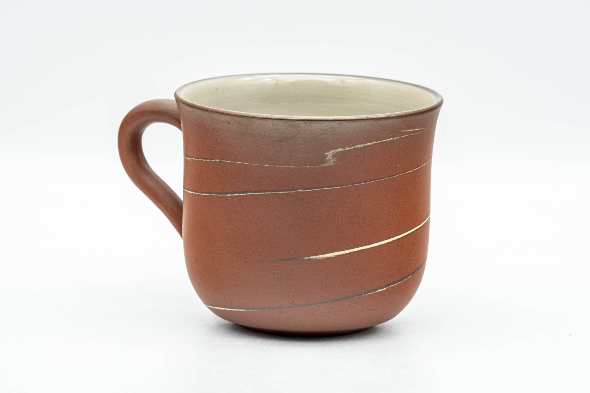 Japanese Teacup - Marbled Swirl Red Ushirode Yunomi - 180ml