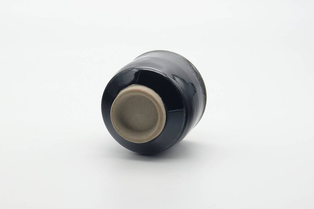 Japanese Teacup - Jet Black Hare's Fur Glazed Yunomi - 200ml