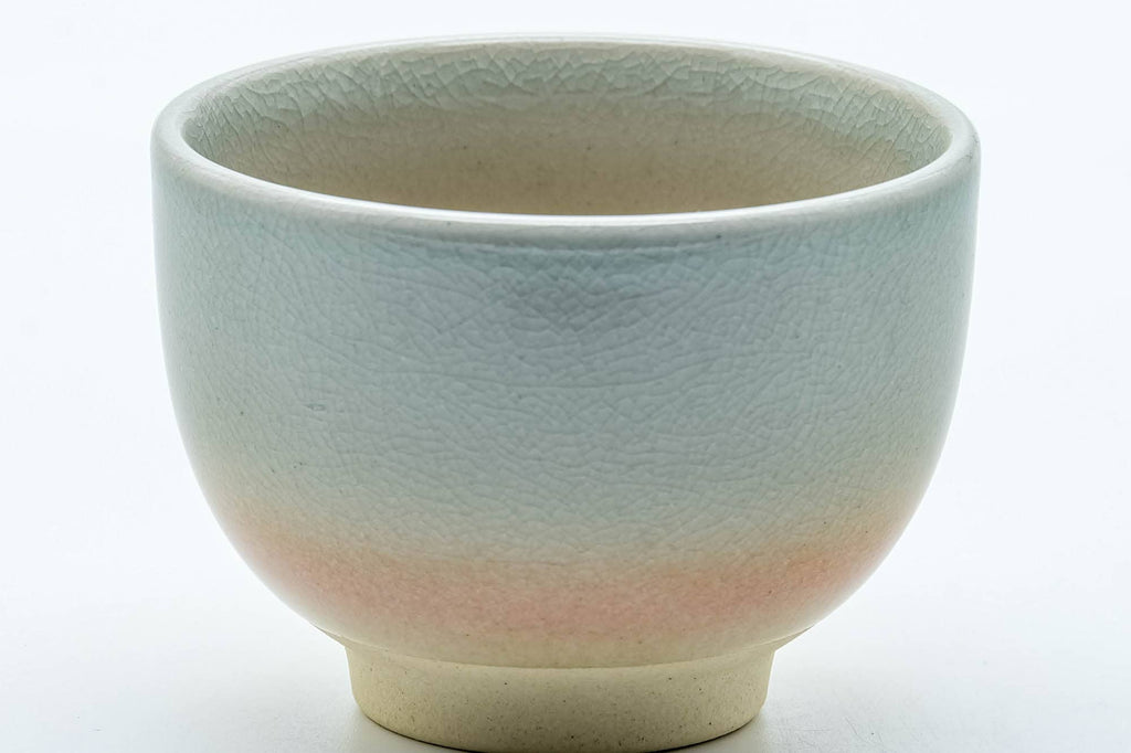 Japanese Teacup - 天鵬山 Tsubaki Kiln - Classic Beige Hagi-yaki Yunomi - 80ml