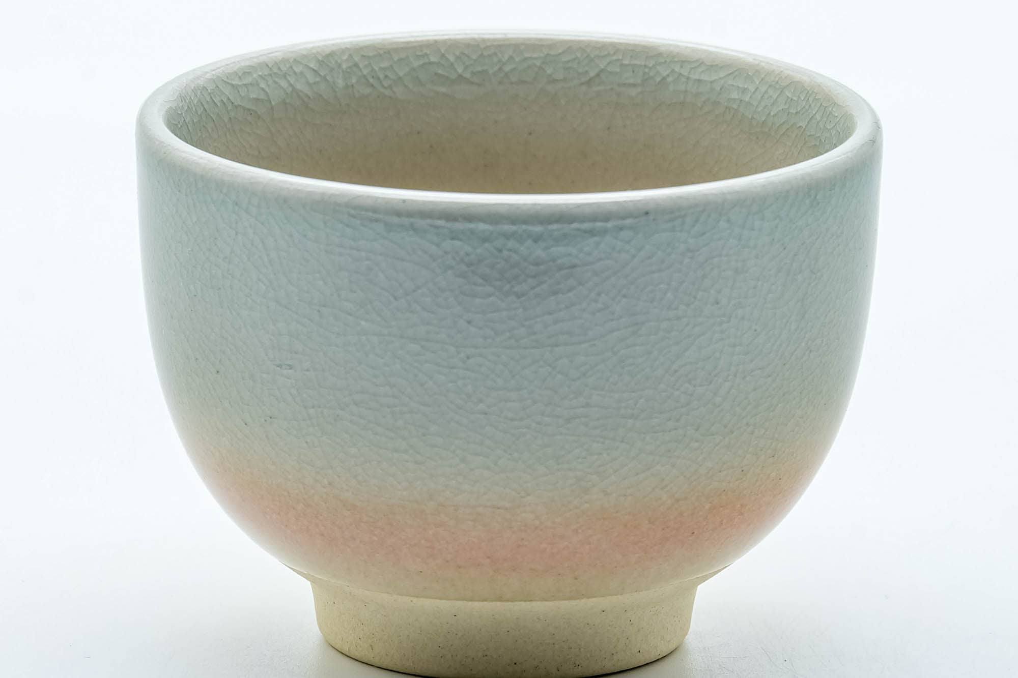 Japanese Teacup - 天鵬山 Tsubaki Kiln - Classic Beige Hagi-yaki Yunomi - 80ml
