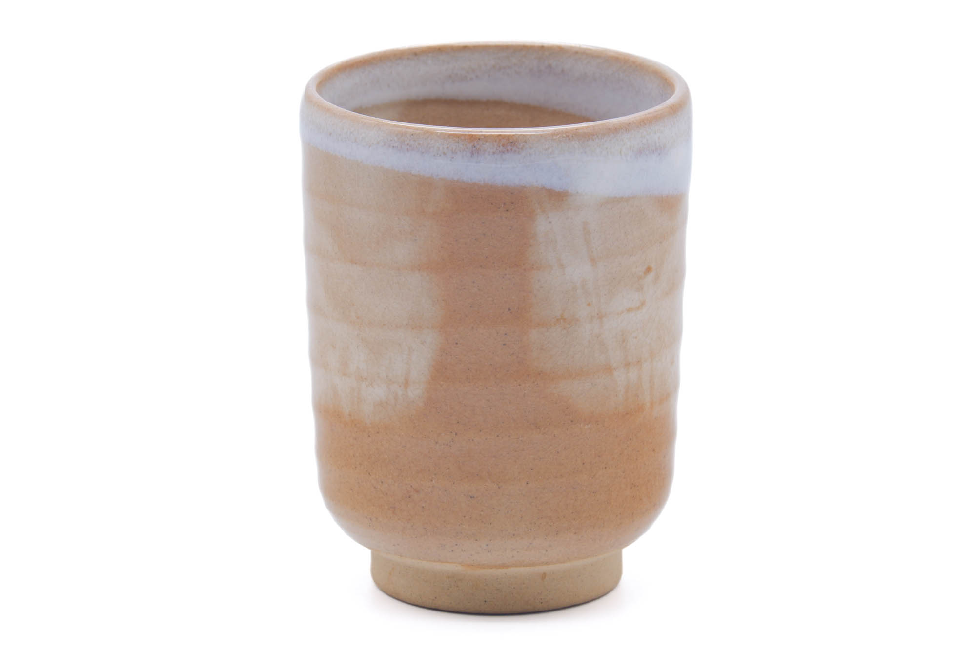 Japanese Teacup - Beige Milky White Hagi-yaki Yunomi - 150ml