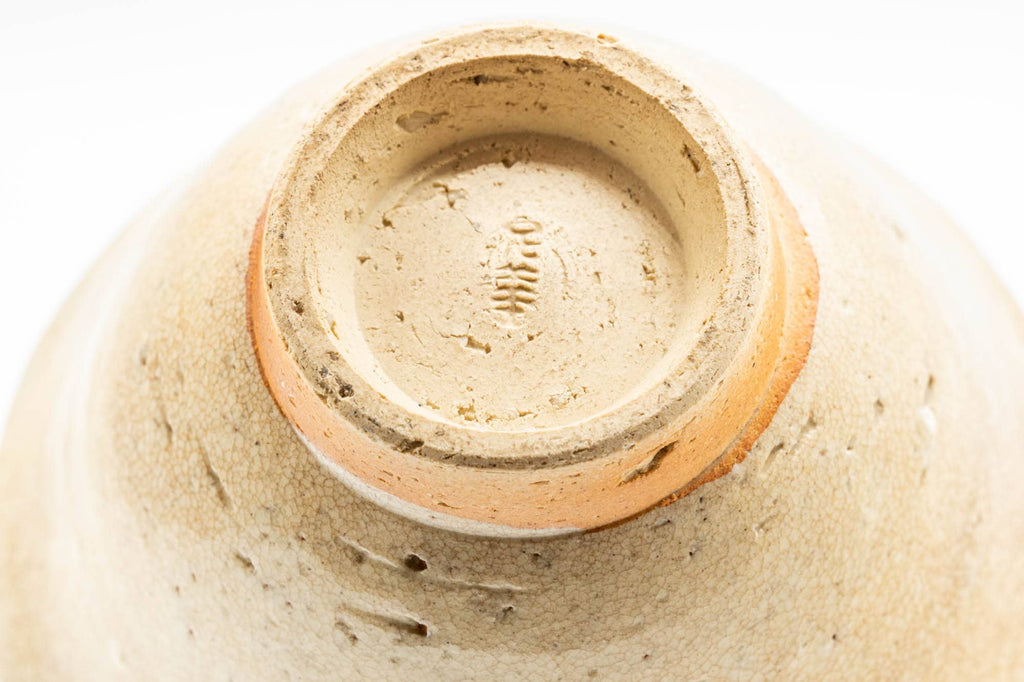 Japanese Teacup - Beige Caramel Hagi-yaki Yunomi - 120ml