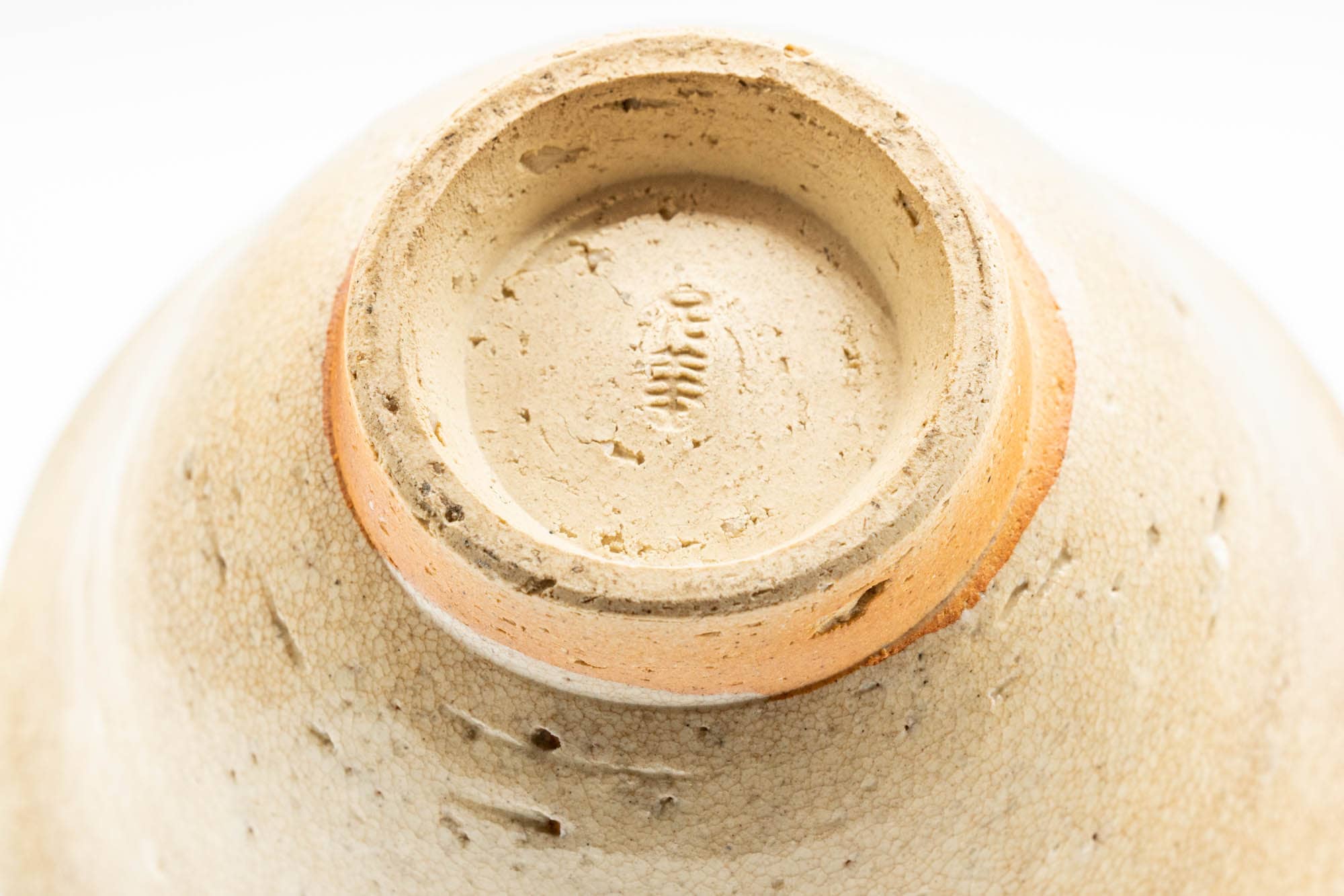 Japanese Teacup - Beige Caramel Hagi-yaki Yunomi - 120ml