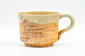 Japanese Teacup - Green Glazed Shigaraki-yaki Ushirode Rear-Handled Yunomi - 150ml
