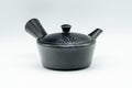 Japanese Kyusu - 高資 Takasuke Kiln - Black Kurodei Momiji Tokoname-yaki Debeso Teapot - 170ml