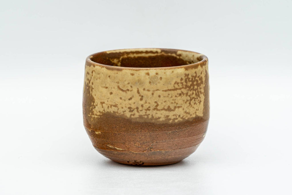 Japanese Teacup - Small Brown Ash-Glazed Guinomi - 50ml