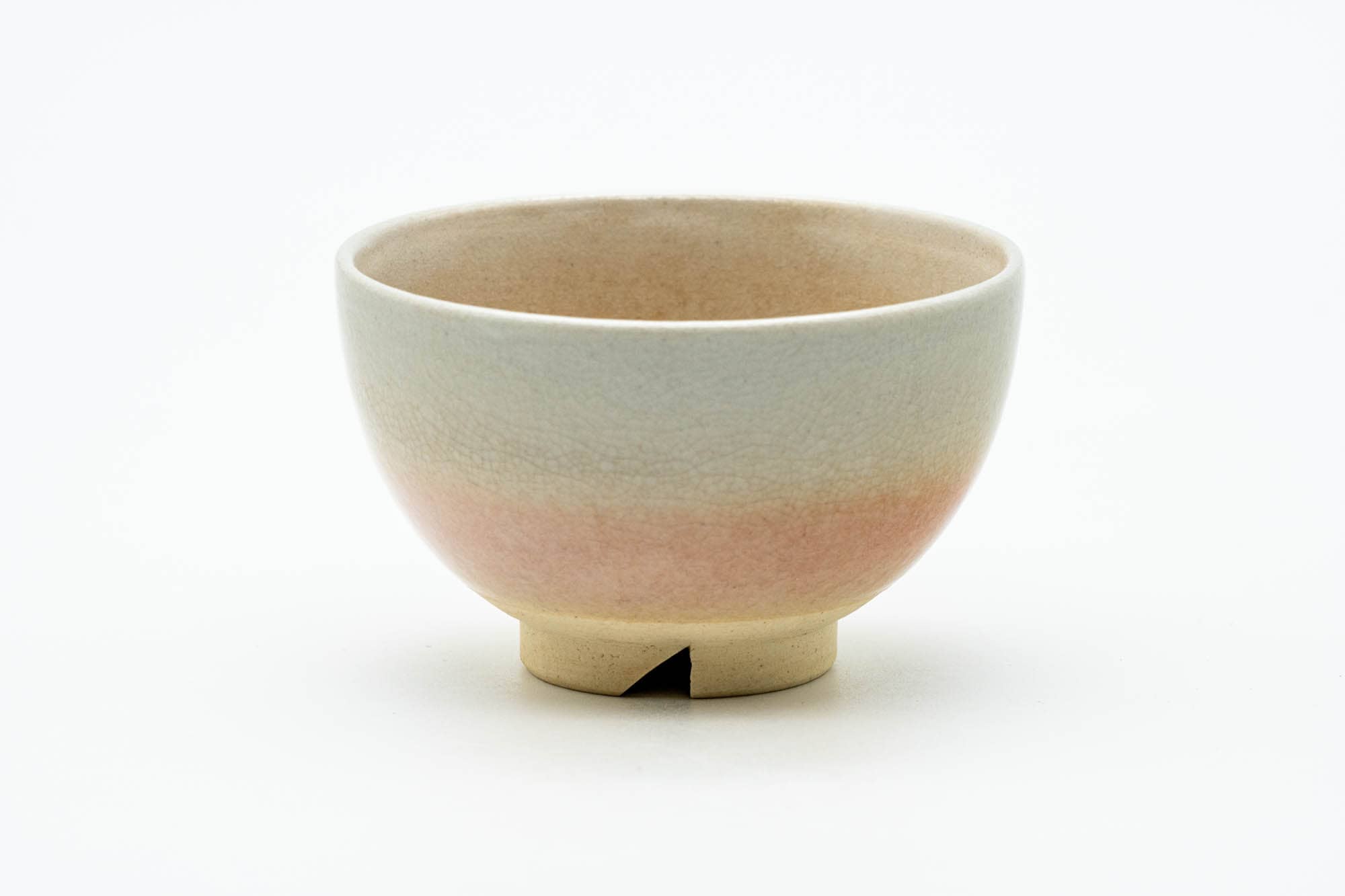 Japanese Teacups - Set of 5 Beige Pink Hagi-yaki Yunomi - 85ml