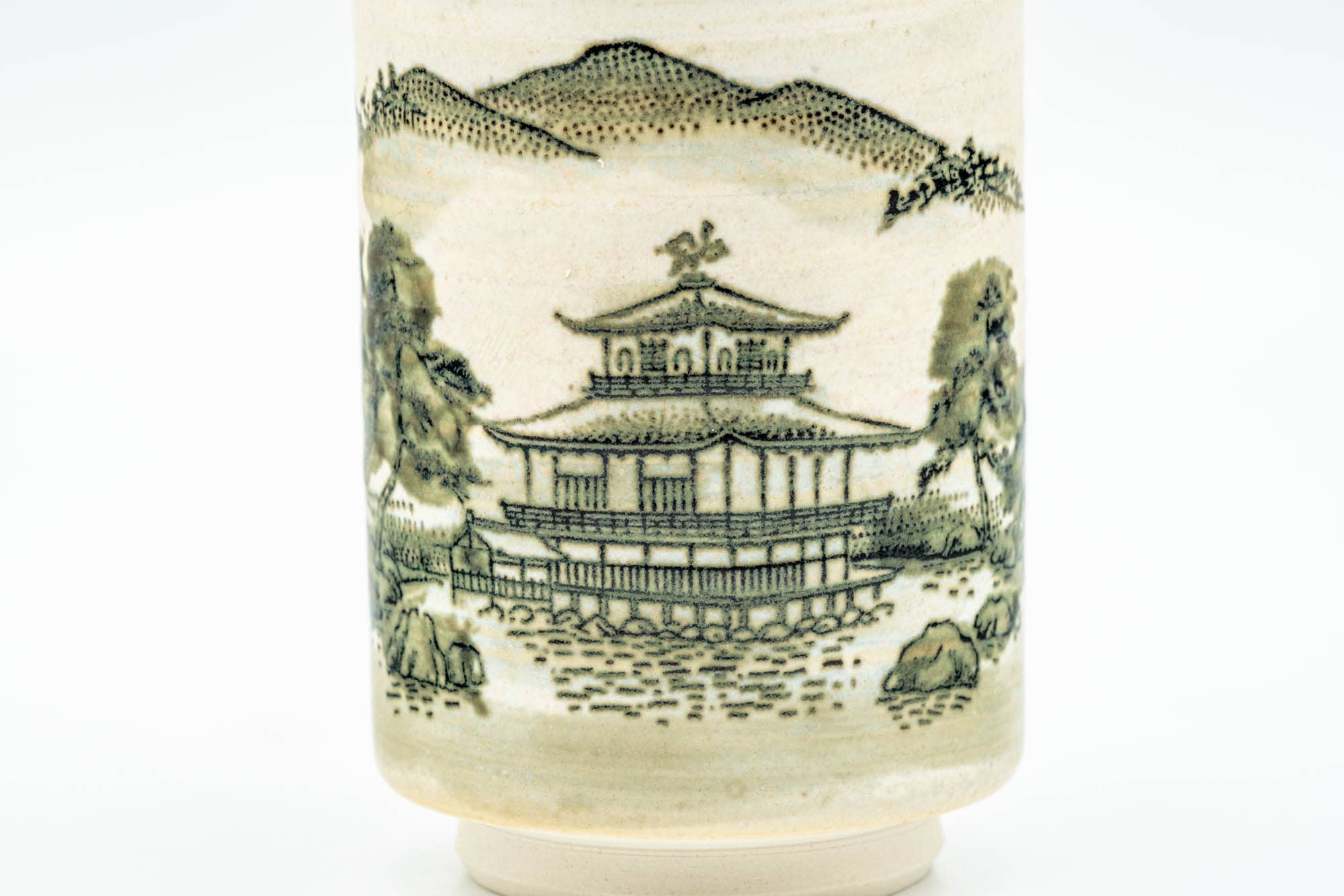 Japanese Teacup - Kinkaku-ji Temple Kiyomizu-yaki Yunomi - 150ml
