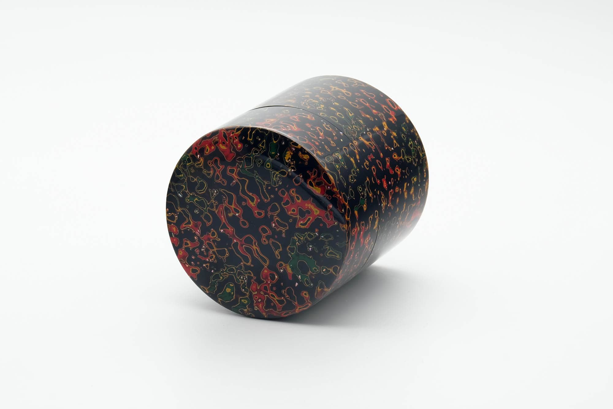 Japanese Chazutsu - 唐塗 Kara-nuri Urushi Lacquer Canister with Tea Scoop - 200ml