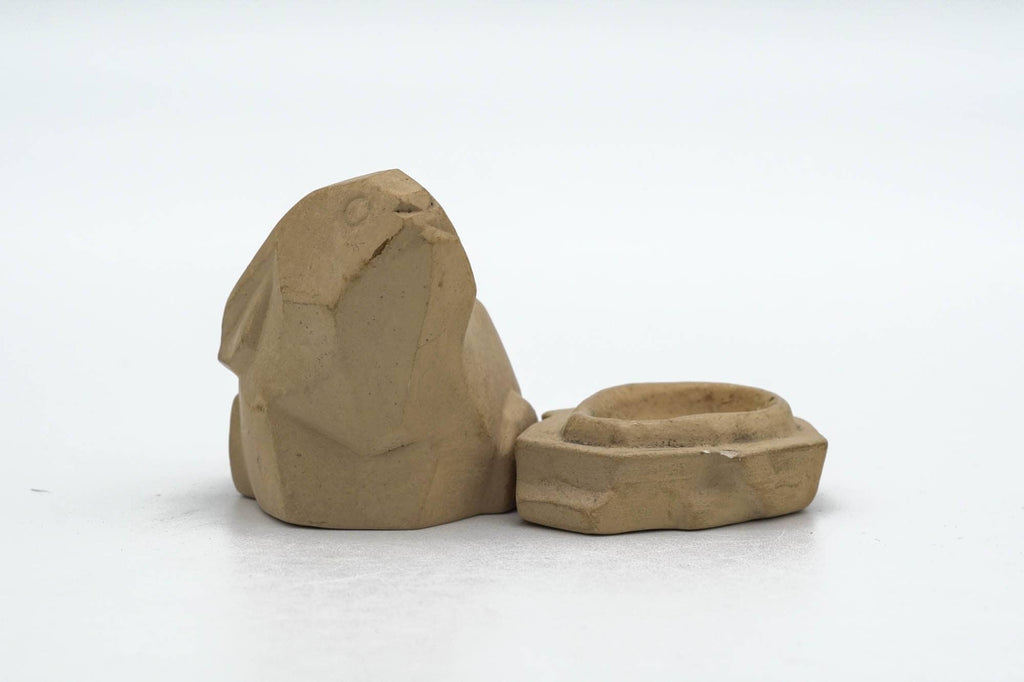 Japanese Kogo - Ceramic Rabbit Incense Container
