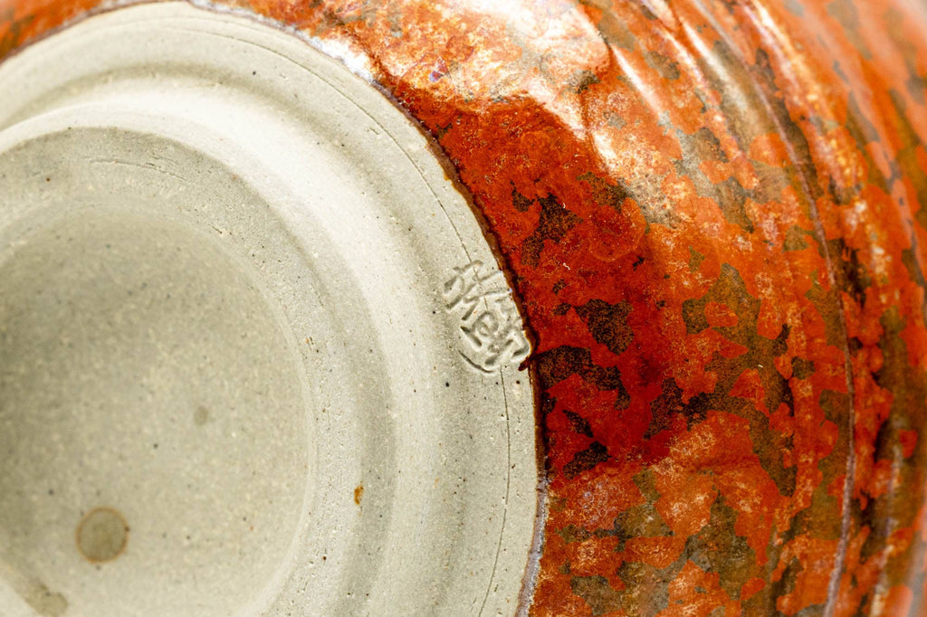 Japanese Teacup - Red Speckled Hare's Fur Glazed Yunomi - 160ml