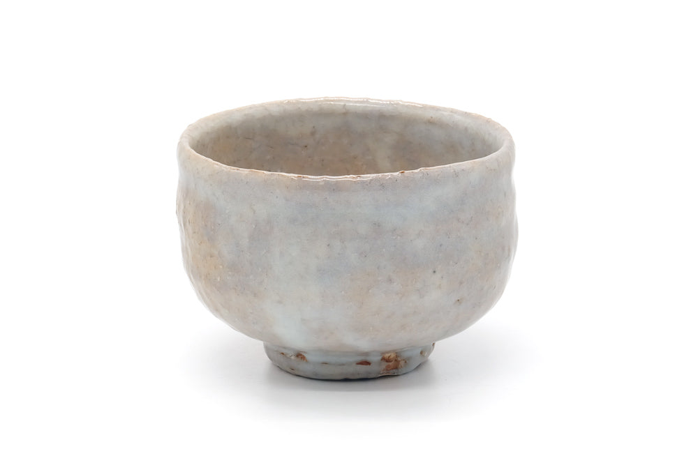 Japanese Matcha Bowl - Milky White Hagi Chawan - 400ml