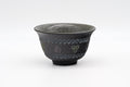 Ao-Mishima with Pink and Yellow Flowers Kiyomizu Yunomi - 100ml