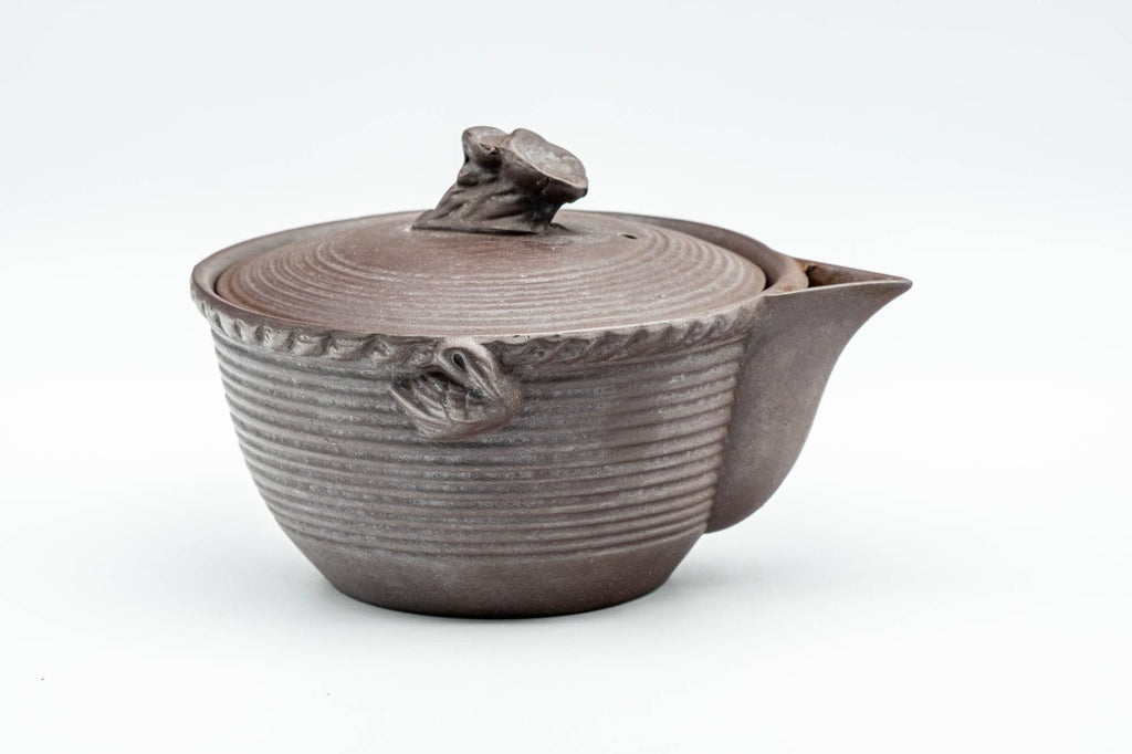 Japanese Houhin - Swan-Handled Banko-yaki Mesh Teapot - 180ml