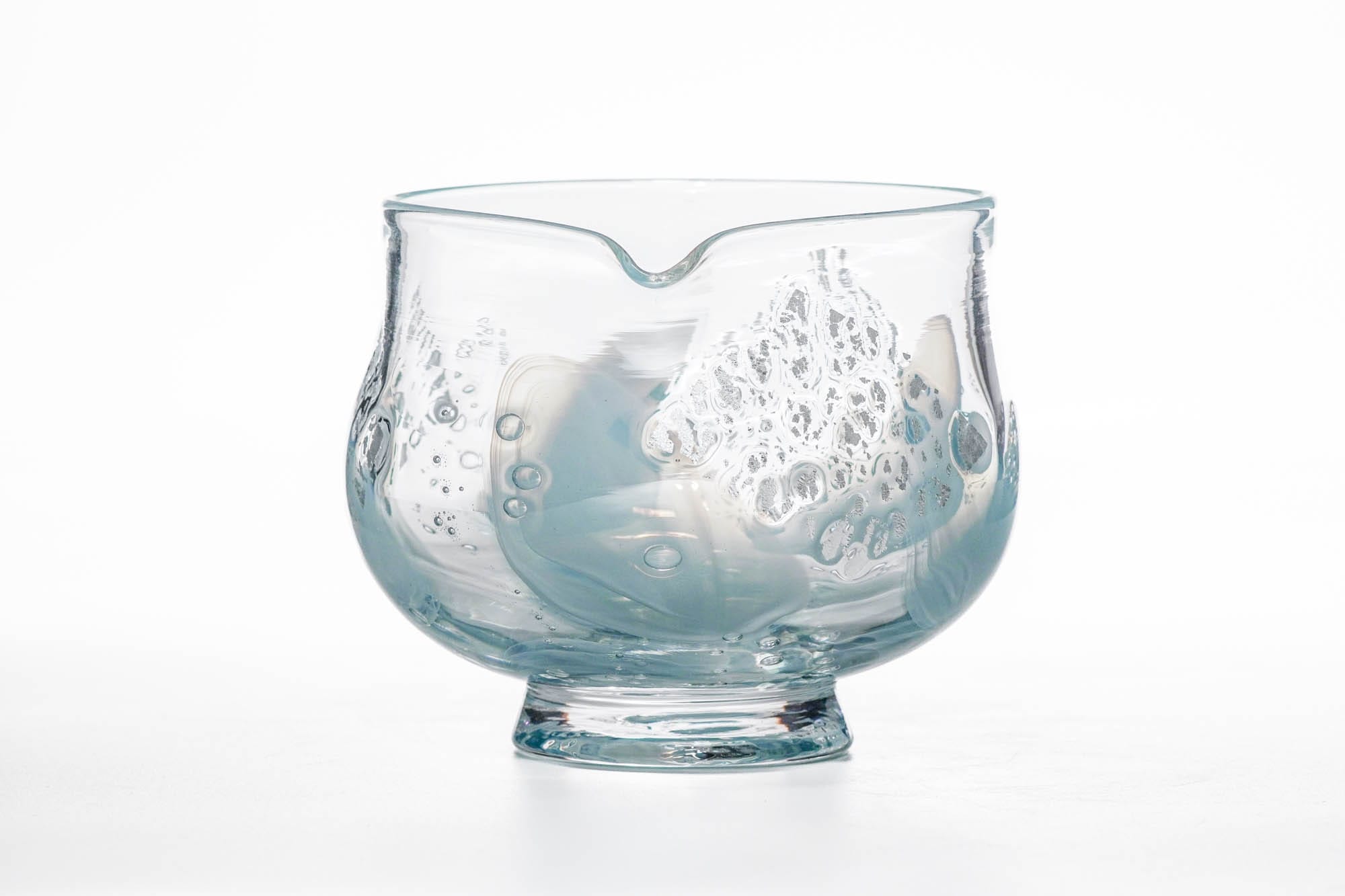 Umi 海 - Blue Glass Spouted Matcha Bowl - 200ml