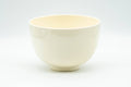 Japanese Matcha Bowl - Beige White Tall Kyo-yaki Chawan - 350ml