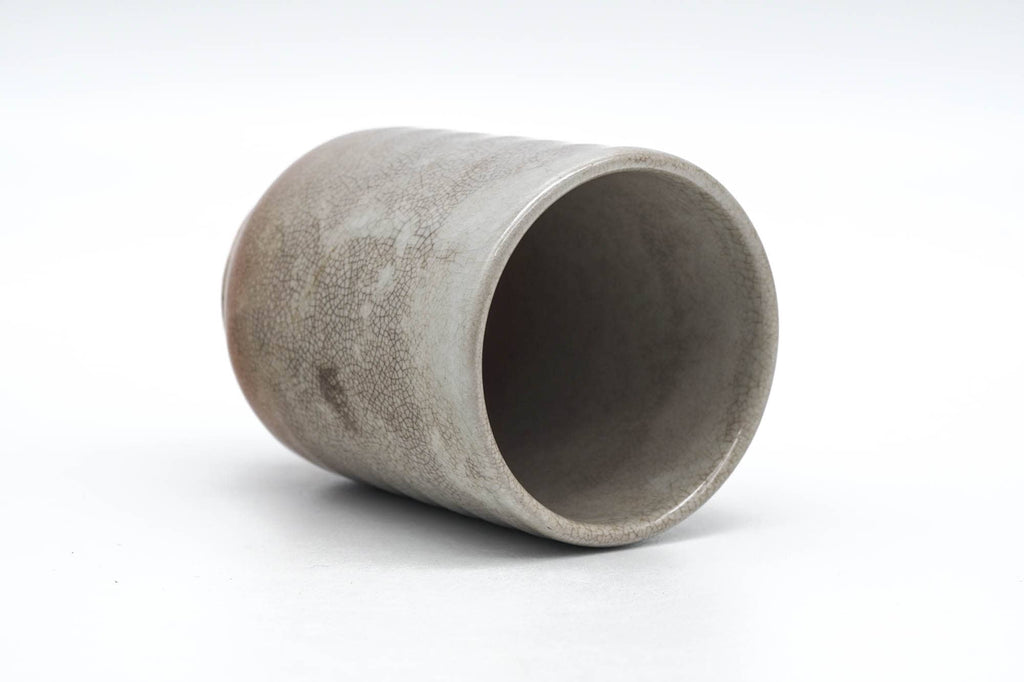 Japanese Teacup - Beige Weathered Hagi-yaki Yunomi - 150ml