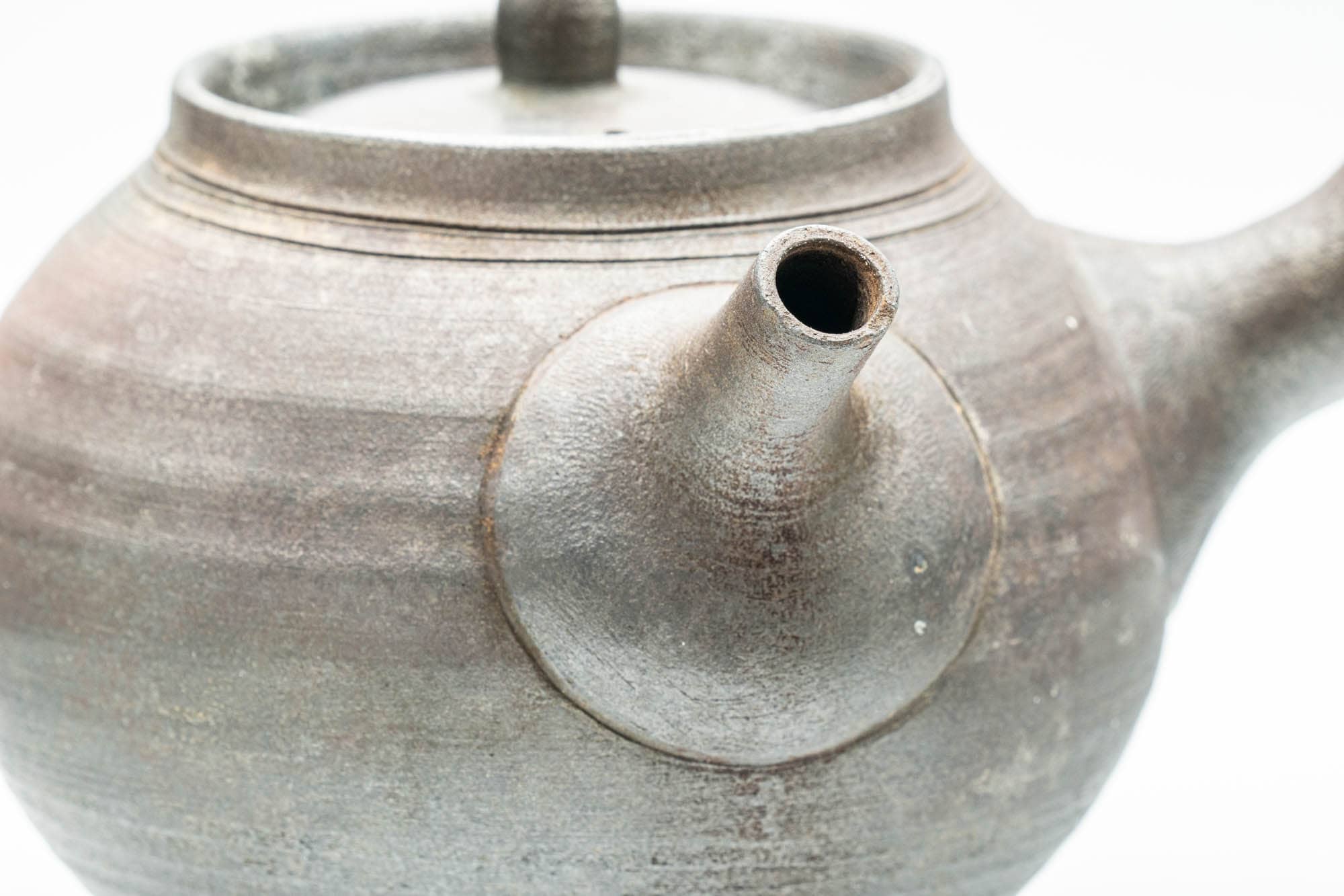 Japanese Kyusu - Ash Glazed Bizen-yaki Ceramic Teapot - 340ml