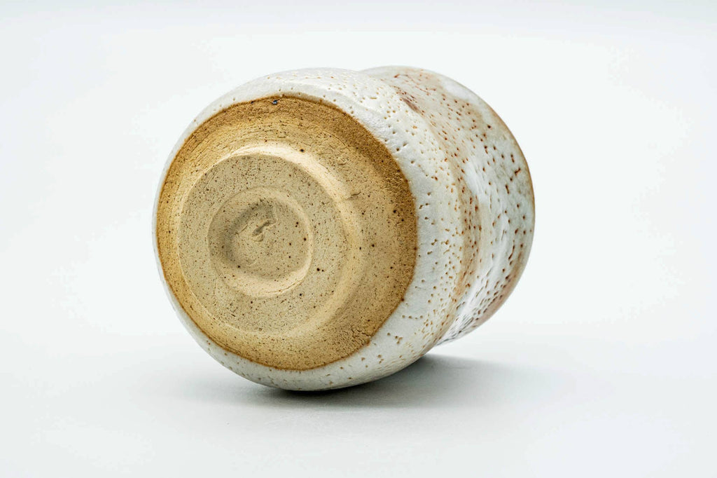 Japanese Teacup - Large Orange Shino Glazed Mino-yaki Yunomi - 300ml