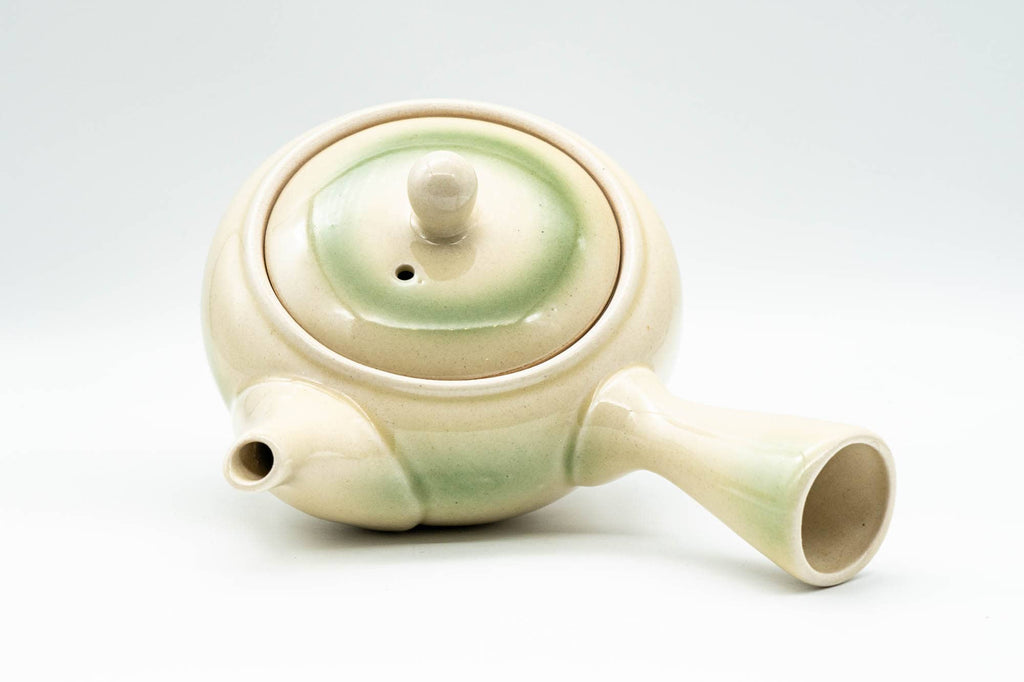 Japanese Kyusu - Lime Green Glazed Obi-ami 360-Degree Filter Teapot - 350ml