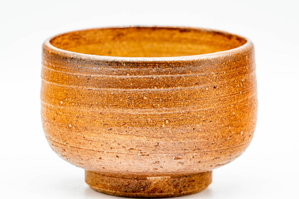 Japanese Teacup - Brown Textured Shigaraki-yaki Yunomi - 110ml