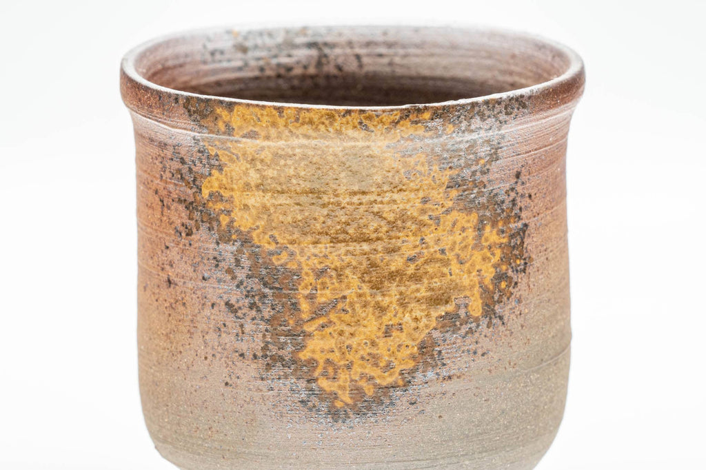 Japanese Teacup - Brown Ash Glazed Shigaraki-yaki Yunomi - 150ml