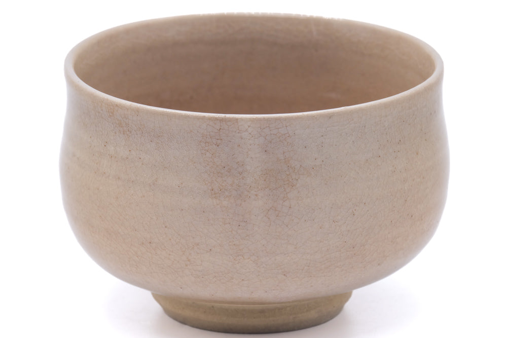 Japanese Matcha Bowl - Beige Weathered Hagi Chawan - 400ml