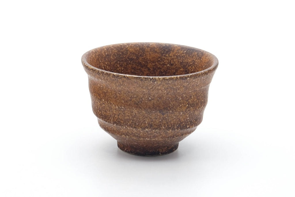 Japanese Teacup - Brown Earthy Textured Yunomi - 180ml