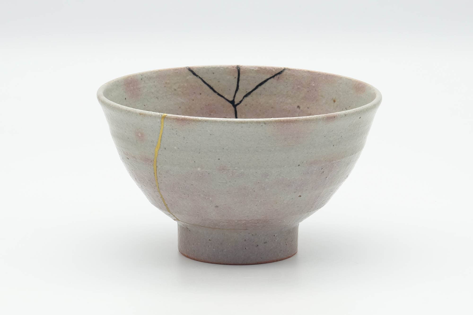 Japanese Matcha Bowl - 有作作 Kintsugi Gohonte Glazed Ido-gata Chawan - 300ml