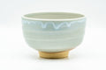 Japanese Matcha Bowl - 天鵬山 Tsubaki Kiln - Beige White Drip-Glazed Hagi-yaki Chawan - 400ml