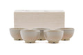 Set of 5 Beige Hagi-yaki Sencha Cups - 100ml