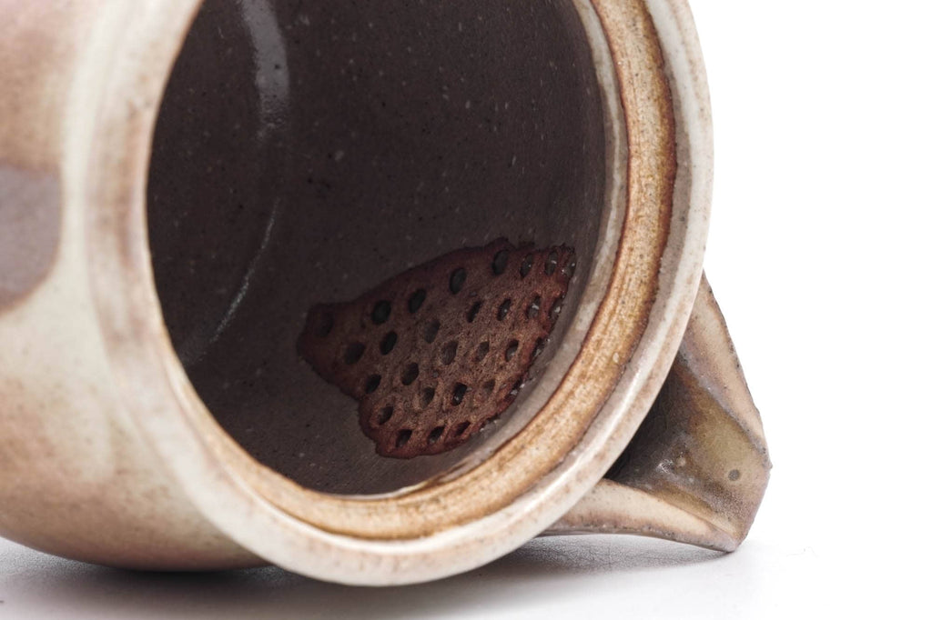 Japanese Kyusu - Brown Milky Drip-Glazed Hagi-yaki Ceramic Teapot - 220ml