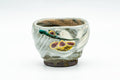 Japanese Teacup - Floral Brush Glazed Guinomi - 50ml