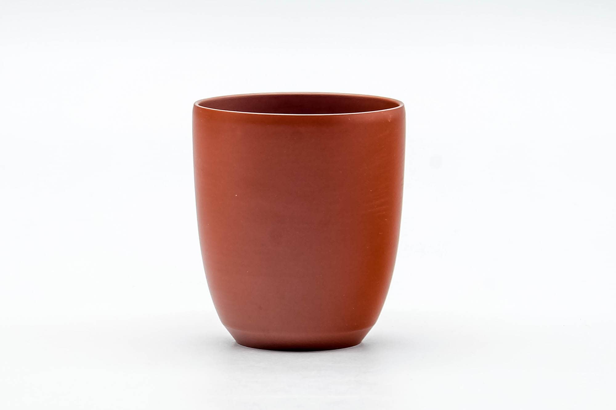 Japanese Teacup - Smooth Red Shudei Tokoname-yaki Yunomi - 120ml