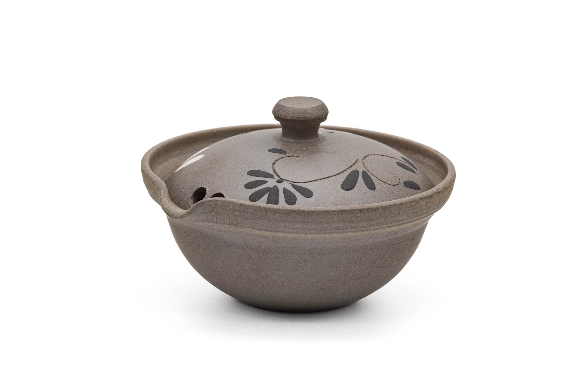 Floral Yakishime Chaho Teapot - 80ml