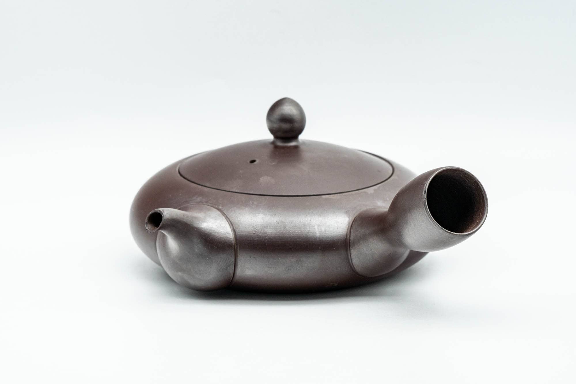 Japanese Kyusu - Purple Hira-gata Banko-yaki Debeso Teapot - 160ml