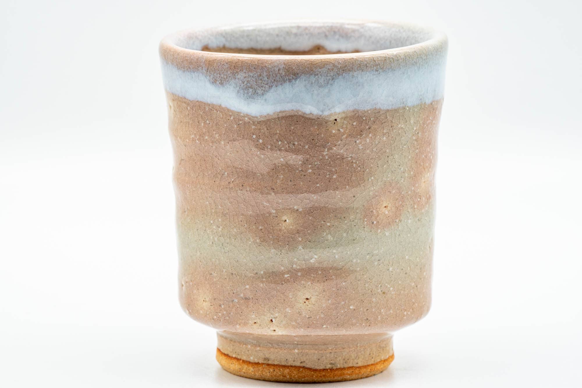 Japanese Teacup - Gohonte Pink White Glazed Hagi-yaki Yunomi - 180ml
