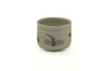 Japanese Teacup - Beige Blue Dragonflies Yunomi - 205ml