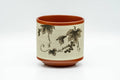 Japanese Teacup - Beige Grapevines Tokoname-yaki Yunomi - 120ml