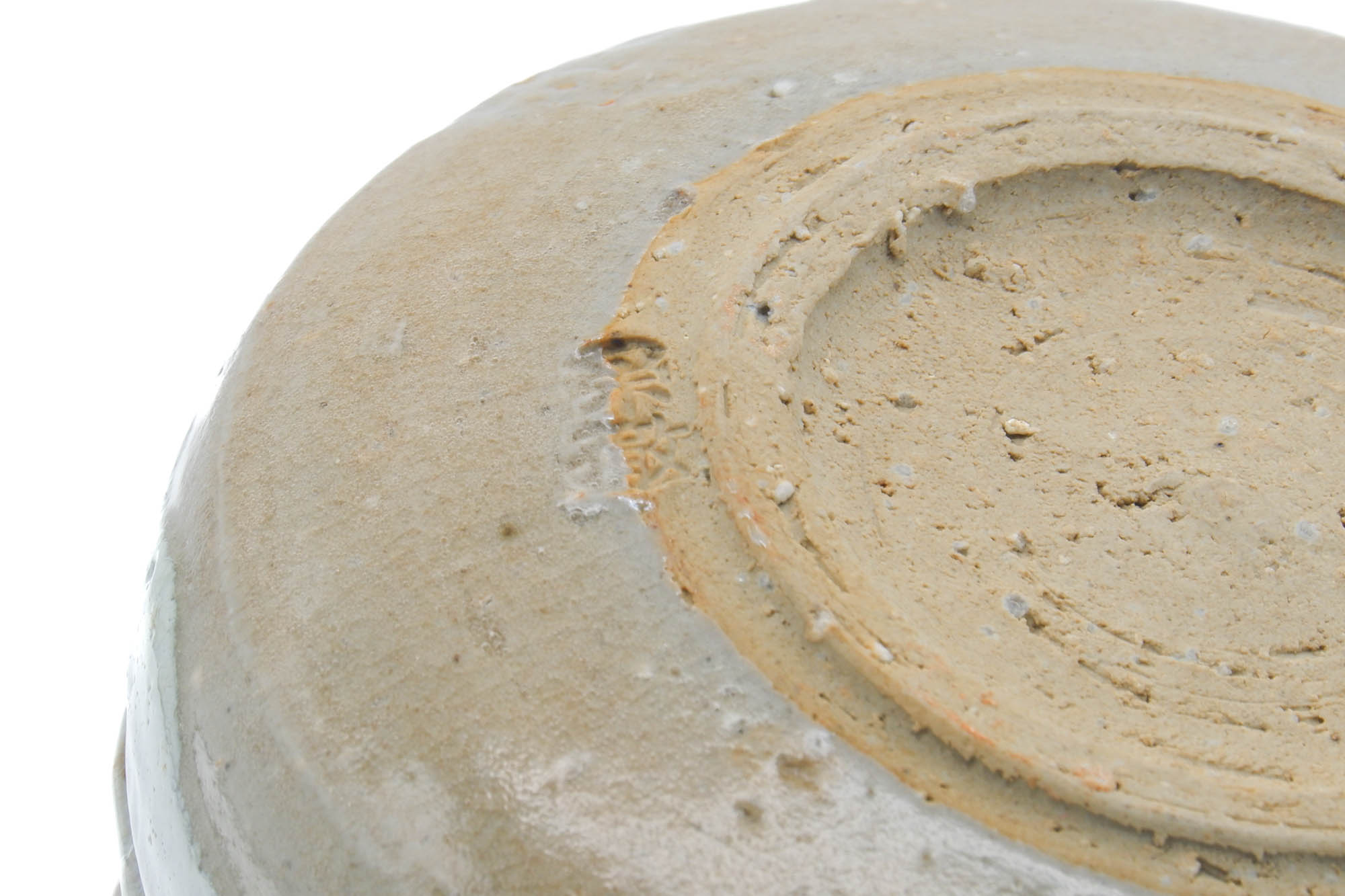 Japanese Kensui - Beige White Hagi-yaki Water Bowl - 500ml