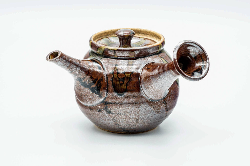 Japanese Kyusu - Brown Drip-Glazed Do-ake Teapot - 400ml