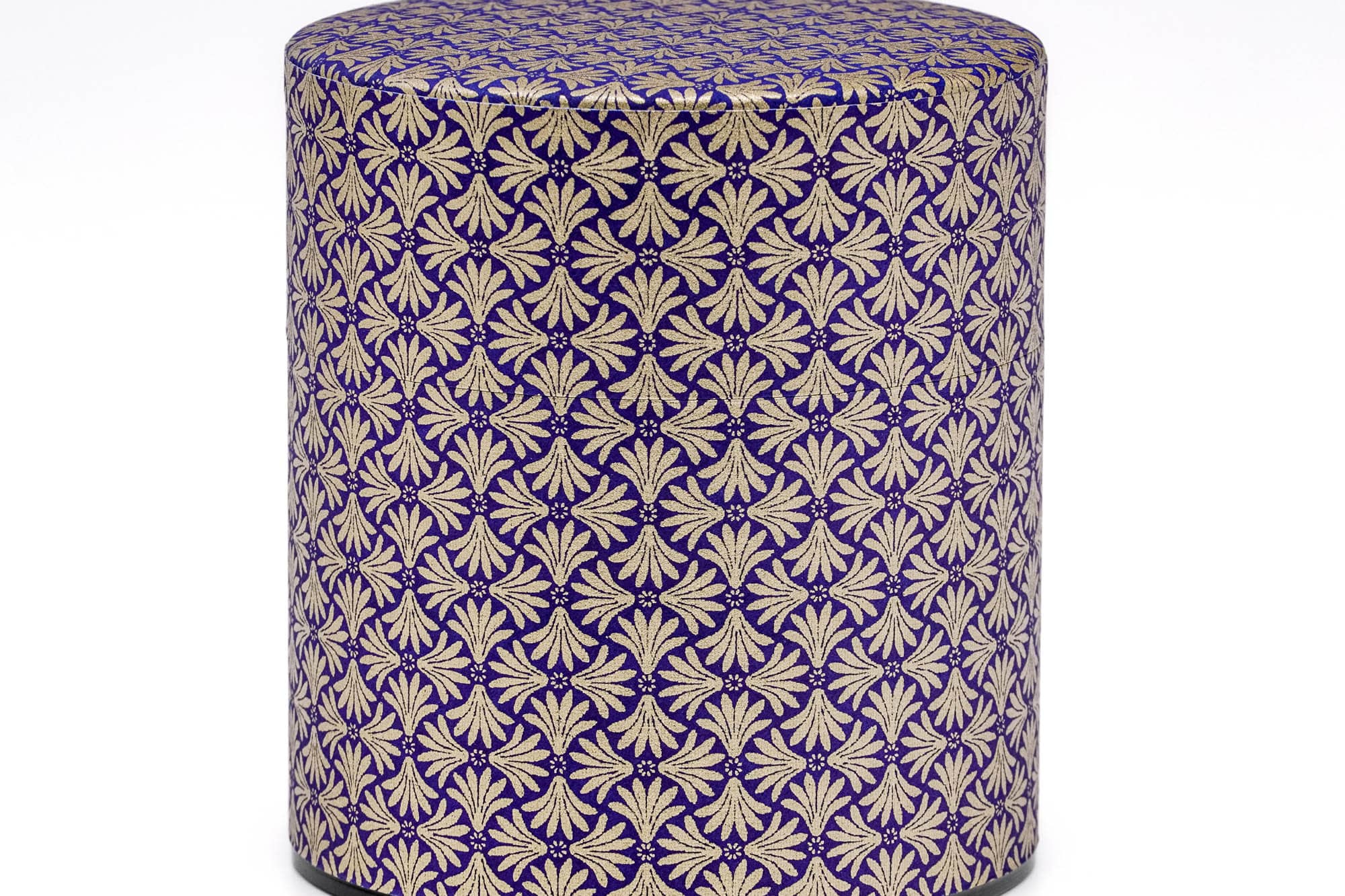 Blue Gold Tessellation Washi Tea Canister - 150g